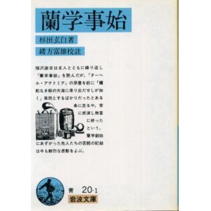 画像: 蘭学事始 杉田玄白/緒方富雄 校註